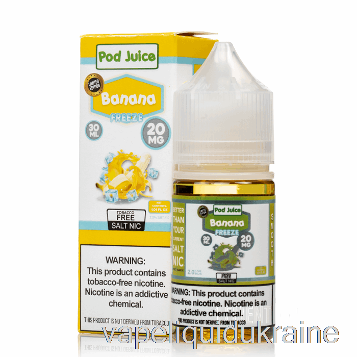 Vape Liquid Ukraine FREEZE Banana - Pod Juice - 30mL 20mg